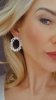 2965 Kolczyki złote pozłacane wiszące 14K cyrkonie Viki Lady 